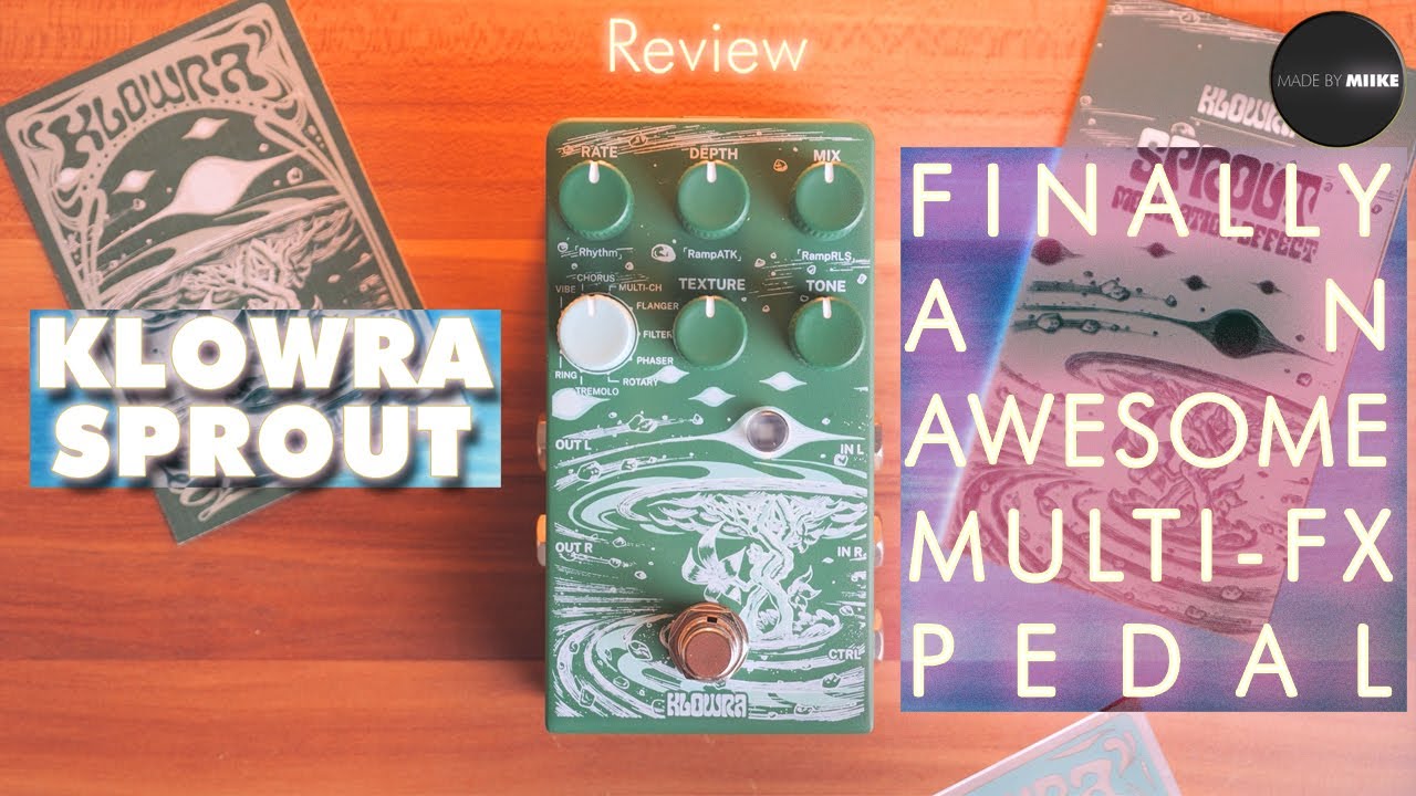 Обзор: KLOWRA SPROUT (хорус, фейзер, флэнжер, ринг, вибрация, тремоло, роторный эффект, фильтр......