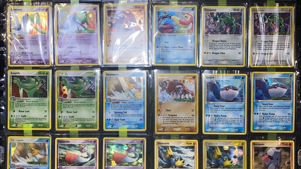 Pokemon Ex Emerald Complet ENG 🇬🇧Master Set 2 x 107/106 EXC/NM Cond.