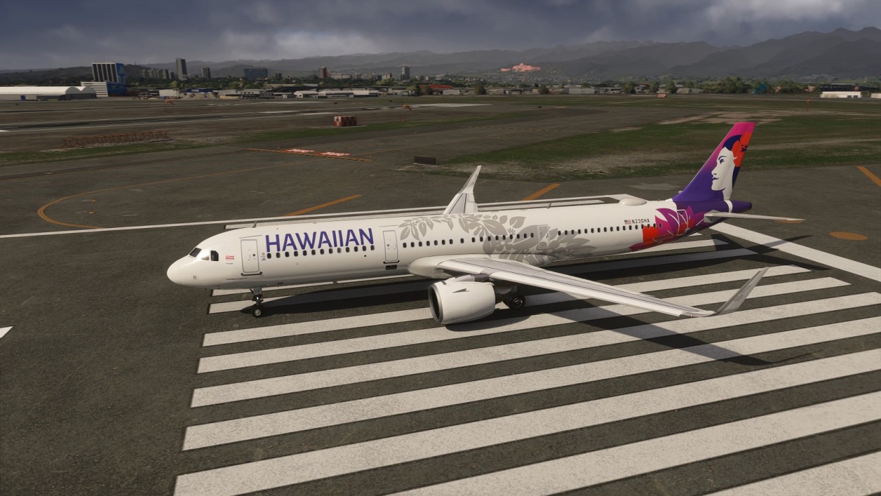 MSFS2024: FSLabs Hawaiian A321neo Daniel K. Inouye International Airport HNL to Lihue Airport LIH