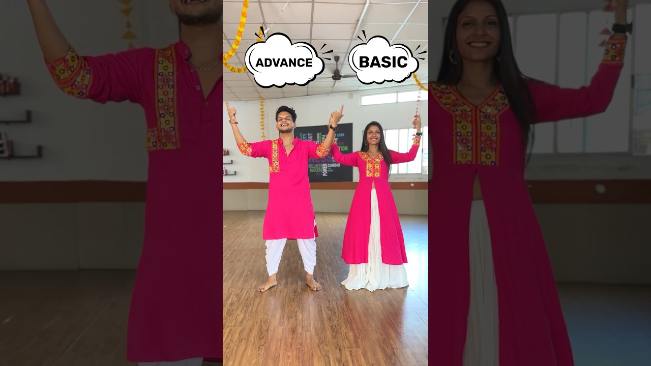 Basic & advance garba dakla step 🙌😍🖤 #basicgarba #advancegarba #dakla #howtogarba #garbatrainer