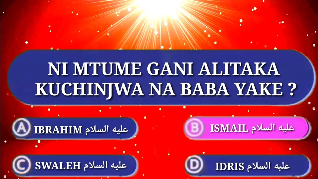 MASWALI YA KIDINI KUHUSU MITUME NA MANABII,SIO WENGI WAWEZA KUYAJIBU