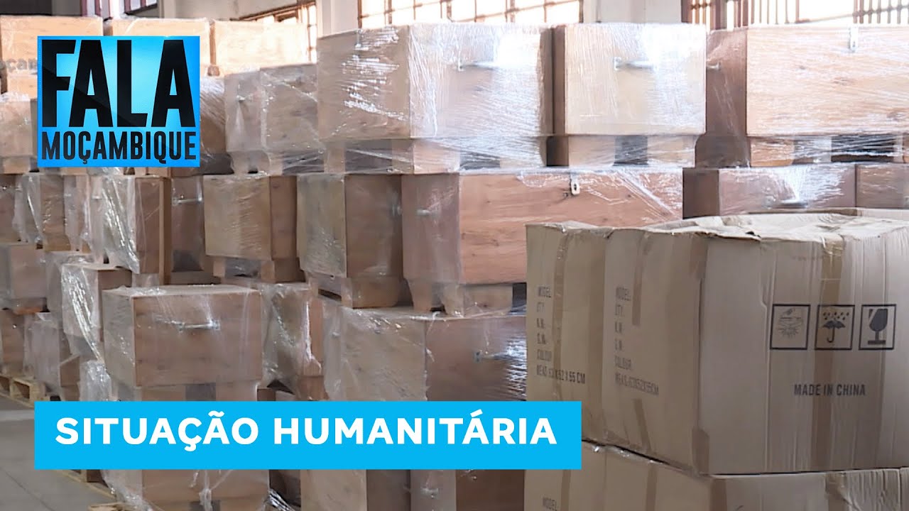 Moçambique recebe cerca de 90 toneladas de suprimentos humanitários para ajudar as vítimas de cheias