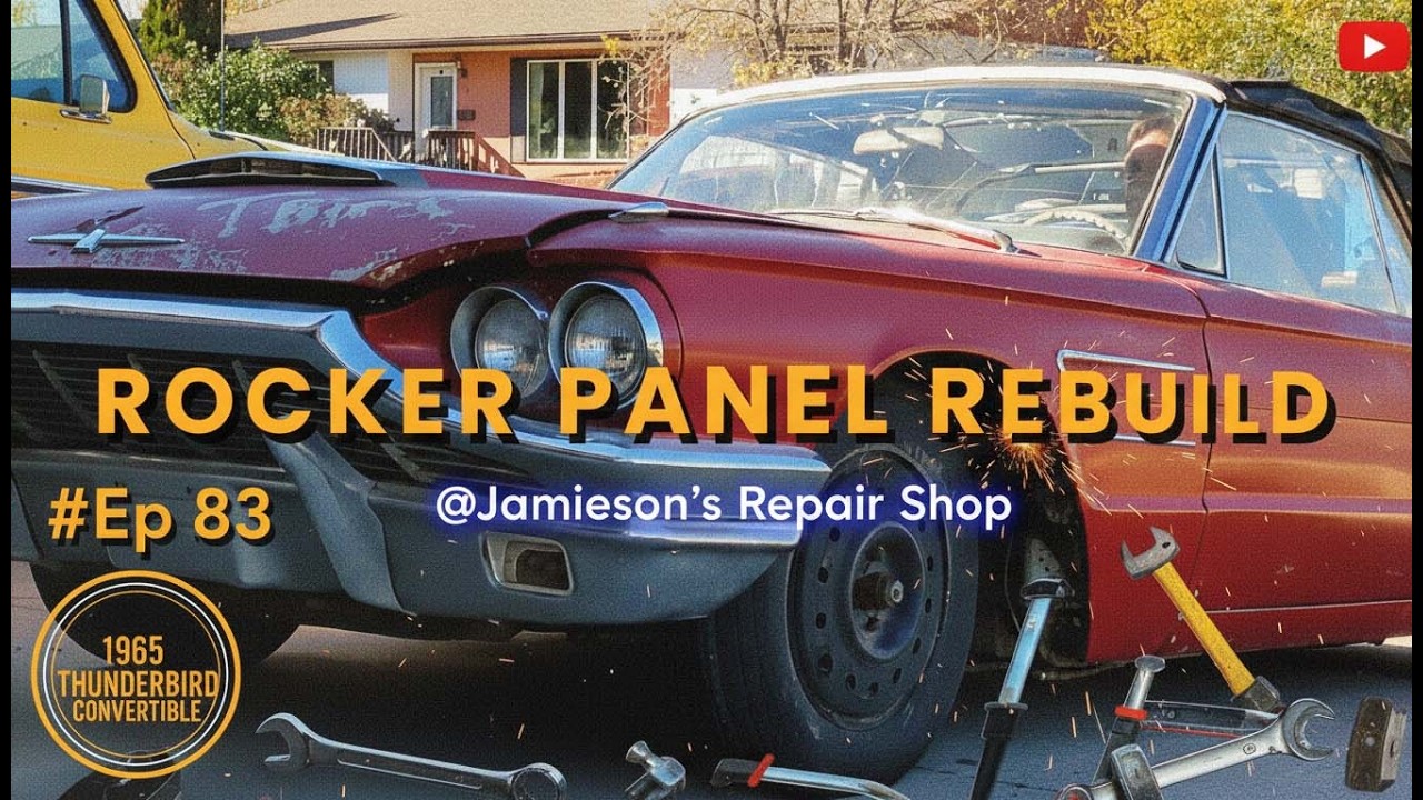 An Easy One! Rocker Panel Rebuild and Install  - 65 Thunderbird Convertible Ep #83