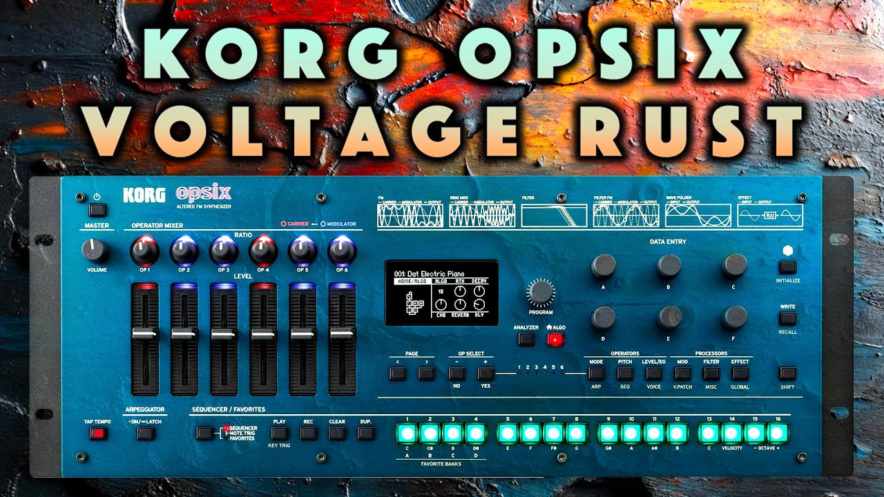 Korg Opsix 50 Sounds: Noisy Lead & Bass, Atmo Pad & Arp Demo