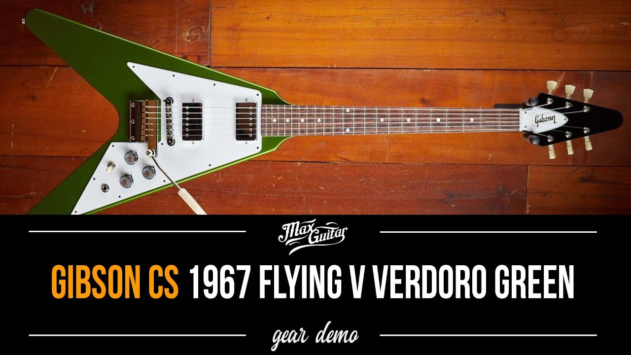 Gibson CS 1967 Mahogany Flying V with Maestro VOS, Verdoro Green