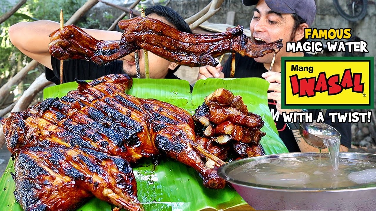 Jumbo MANG INASAL CHICKEN LIEMPO Copycat and MAGIC WATER of Divisoria | BACKYARD COOKING (HD)