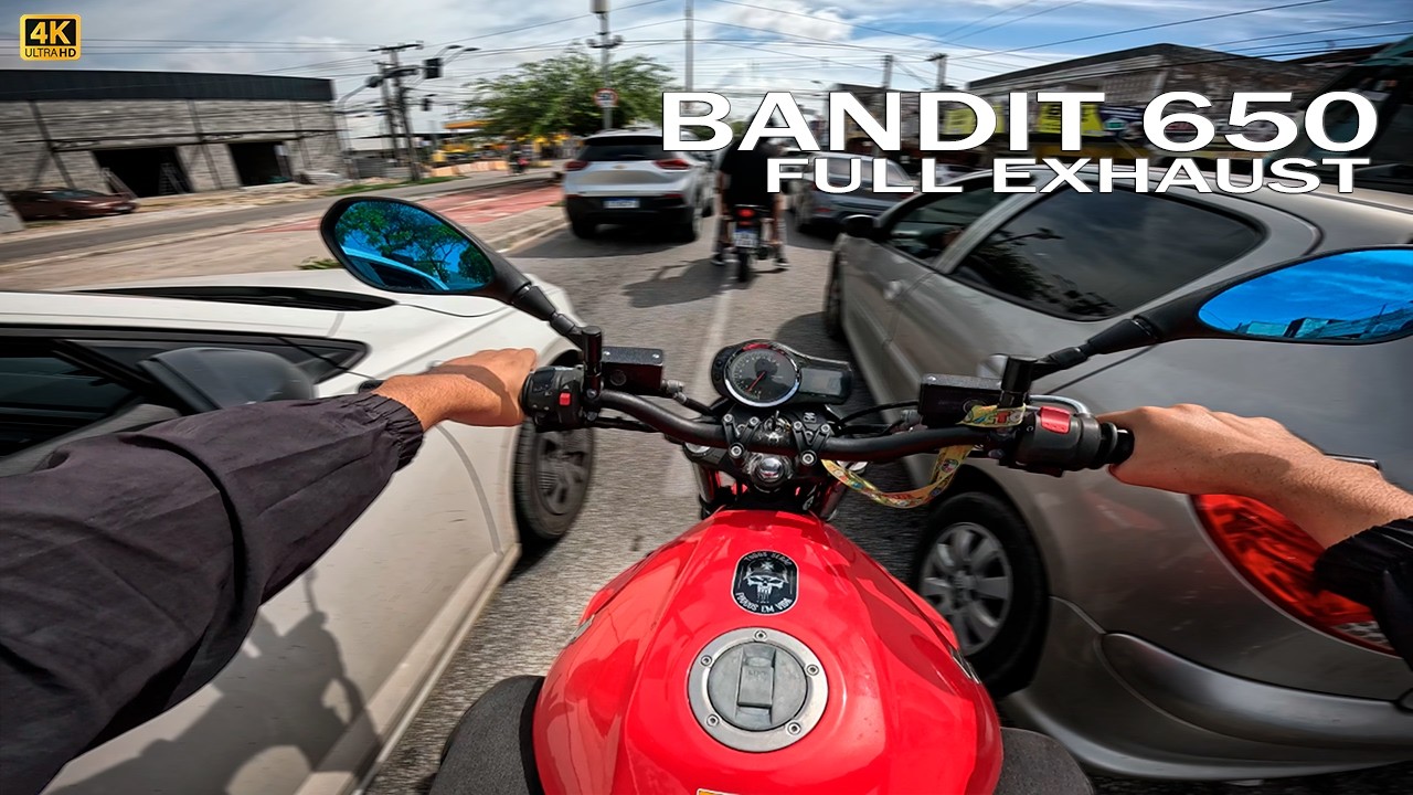 FULL EXHAUST BANDIT 650N | PURE SOUND | RIDE POV 4K
