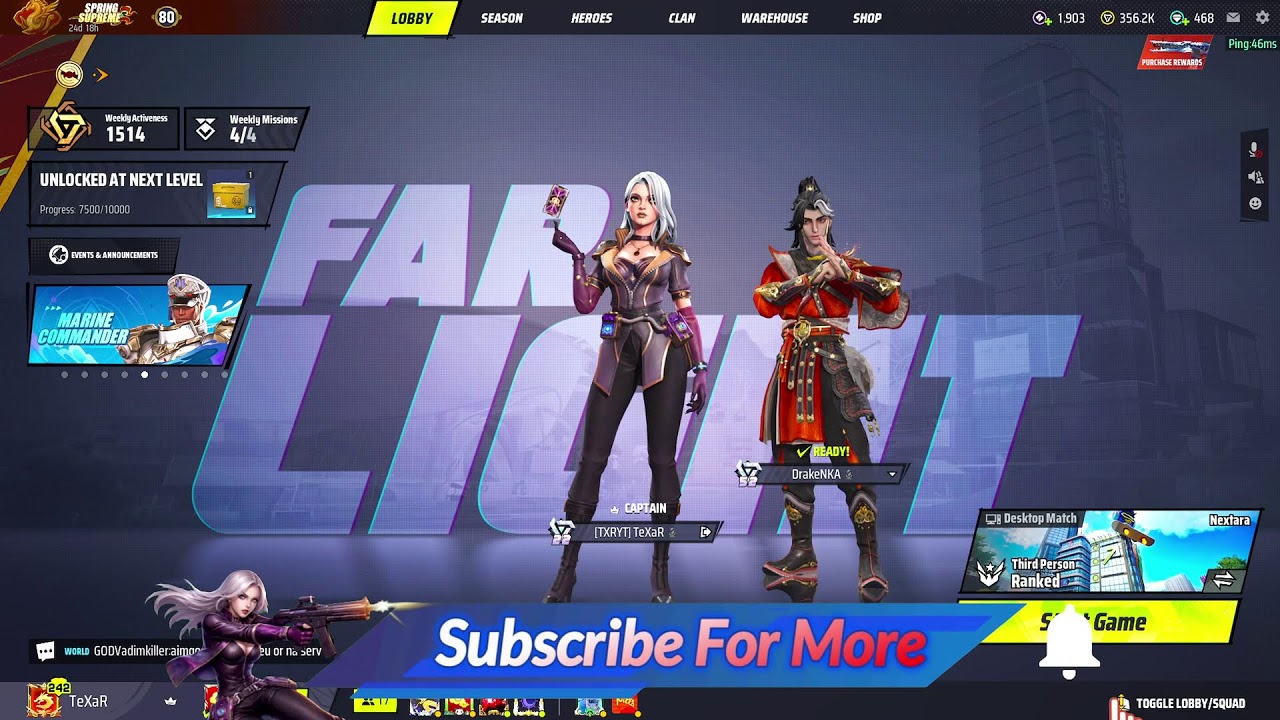 🔴 LIVE TeXaR Gaming | 🔥Farlight 84 🎮 Ranked Gameplay Season 3 | 💻PC |