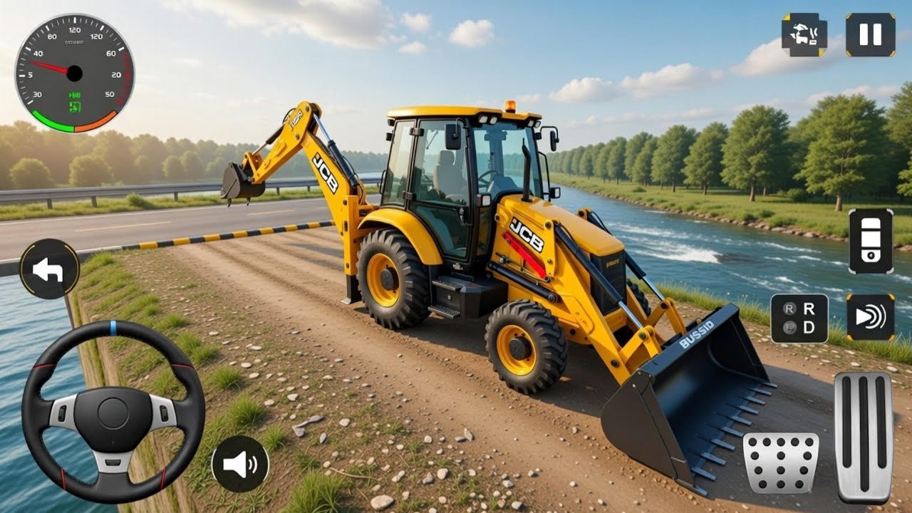 JCB Mod Bussid | Speed Breaker Map Night 🌃 Drive | Indian Traffic Mod | Bus Simulator Indonesia 