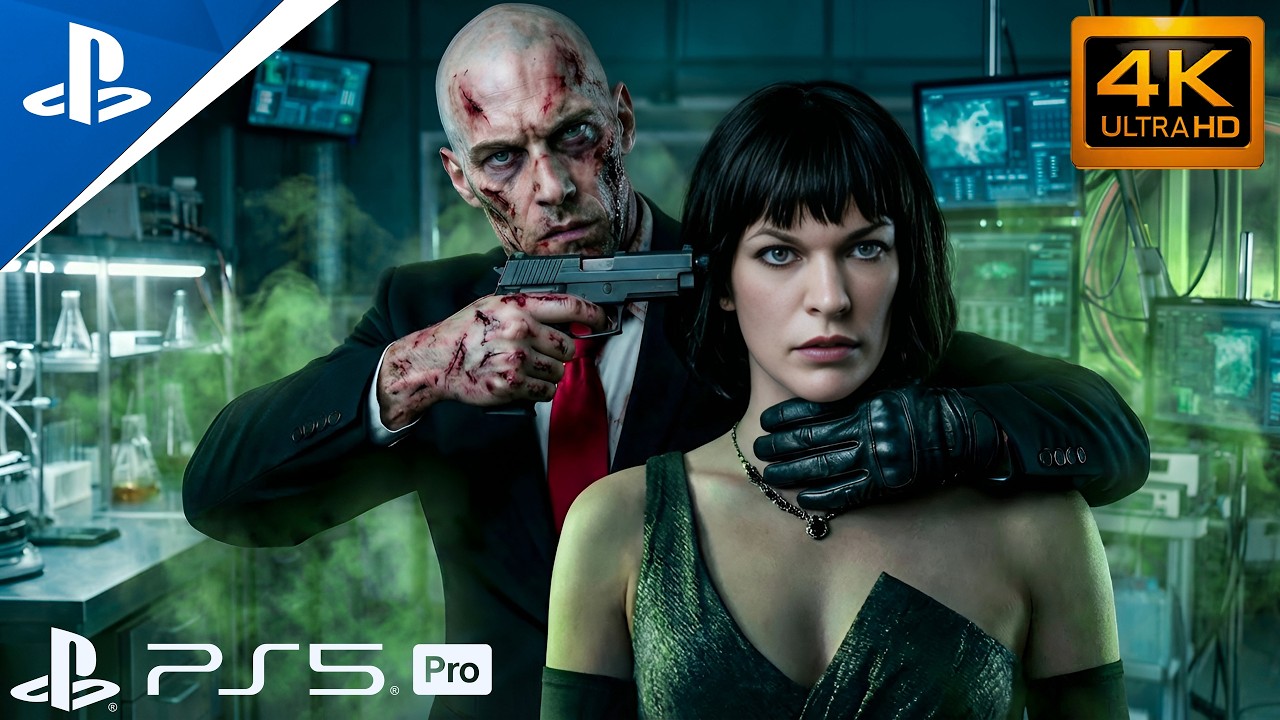 Вспышка зомби в Hitman 3 | Жестокие скрытные убийства | Атмосфера Resident Evil [4K 60FPS] PS5 PRO