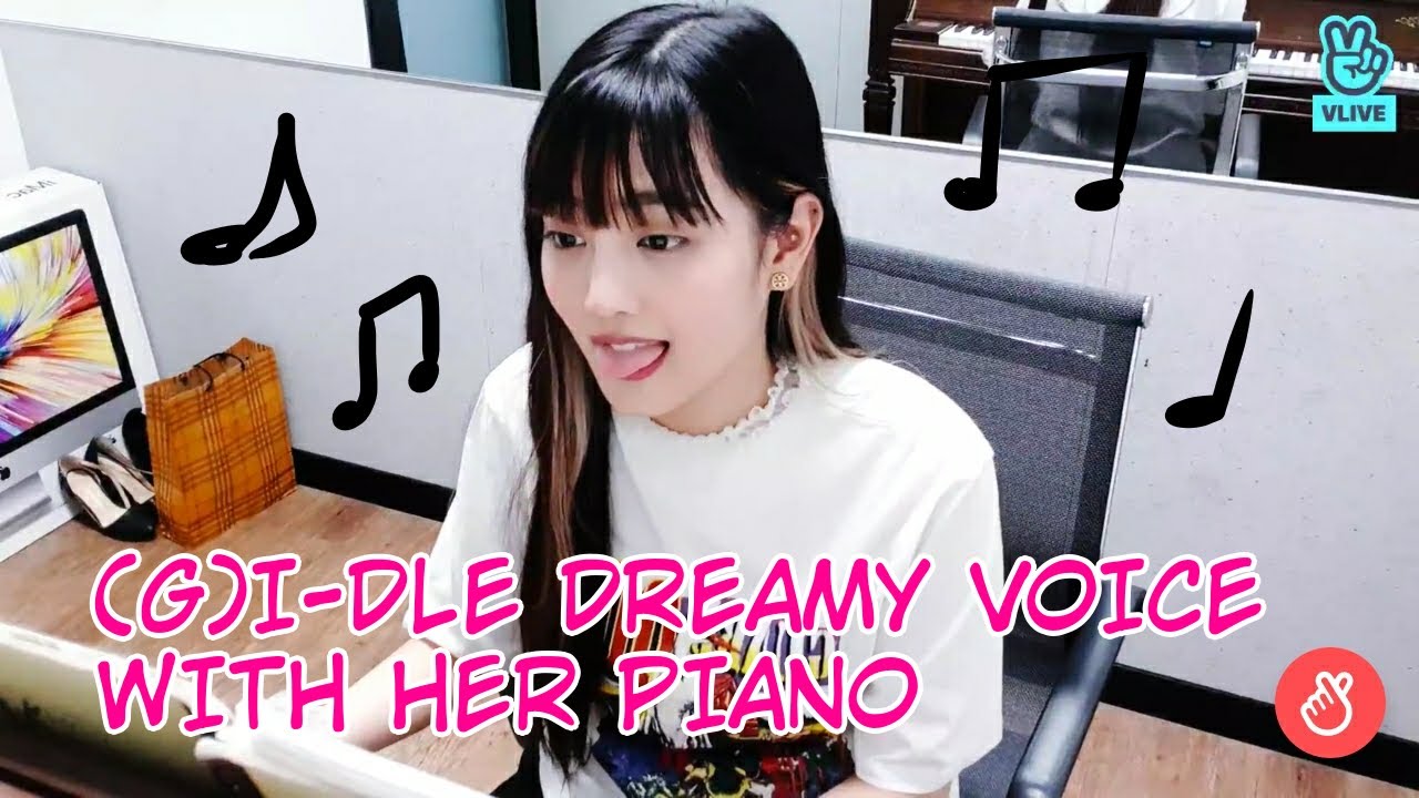 (G)I-DLE Minnie singing and playing piano that make your night better