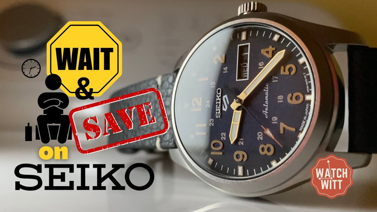 План Seiko Wait & Save! Распаковка полевых часов SRPG39 | Seiko 5 Sports