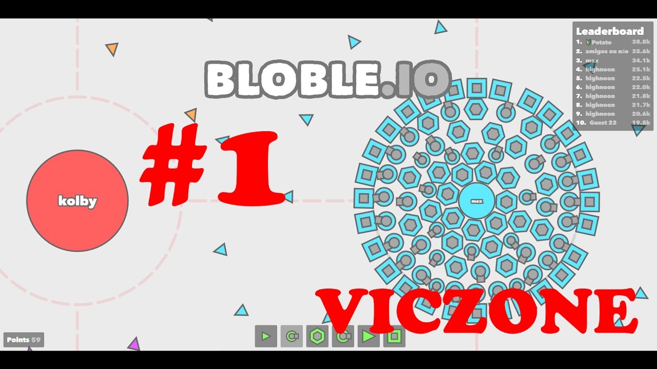 [NEW IO GAME!!!] Bloble.io MAKING A BASE!!!