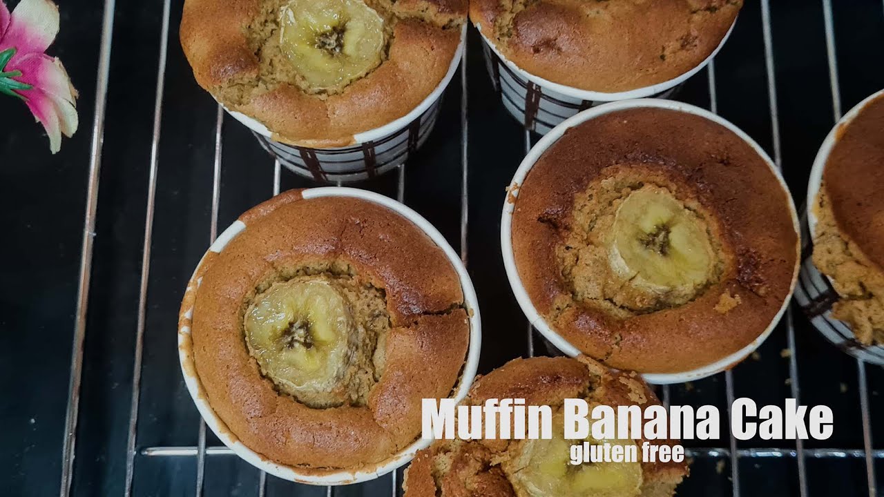 Muffin Banana Cake || tanpa pengembang || gluten free