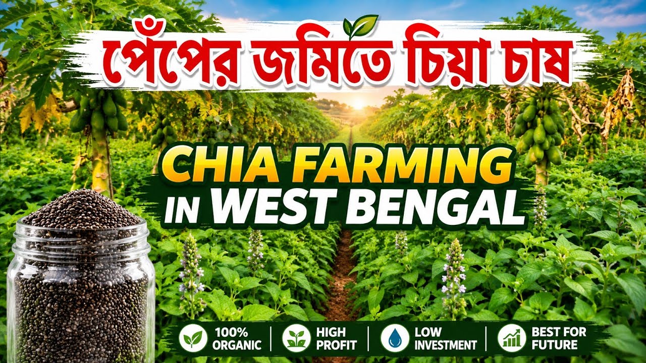 West Bengal-এ Chia Farming 😱 | কম খরচে বেশি লাভ | চিয়া চাষ সম্পূর্ণ গাইড 🌱 #chiaseed #chia_farming