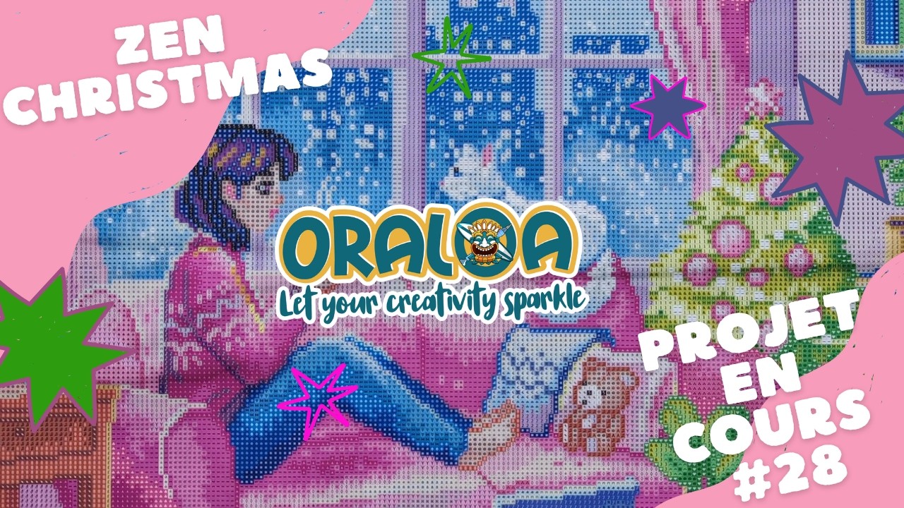 Projet en cours #28 - Oraloa Zen Christmas #diamondpainting #arttherapy #pixelart #cozy