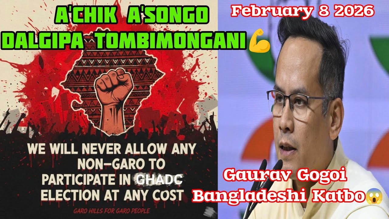 A'chik A'songo Dalgipa Rally_GHADC A'chik Jatnisa_💪_ Gaurav Gogoi Bangladeshi_