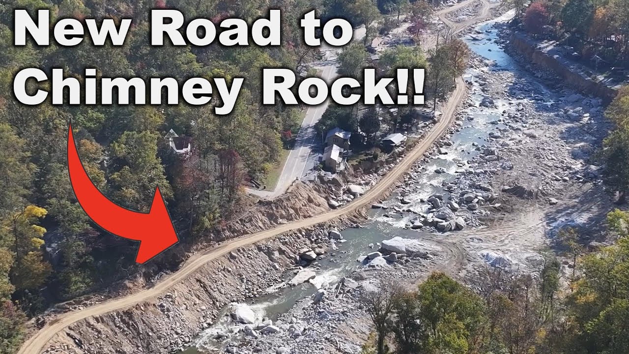 CHIMNEY ROCK 1 Month After Helene - West Virginia Boys build road from Bat Cave! 10/27/2024