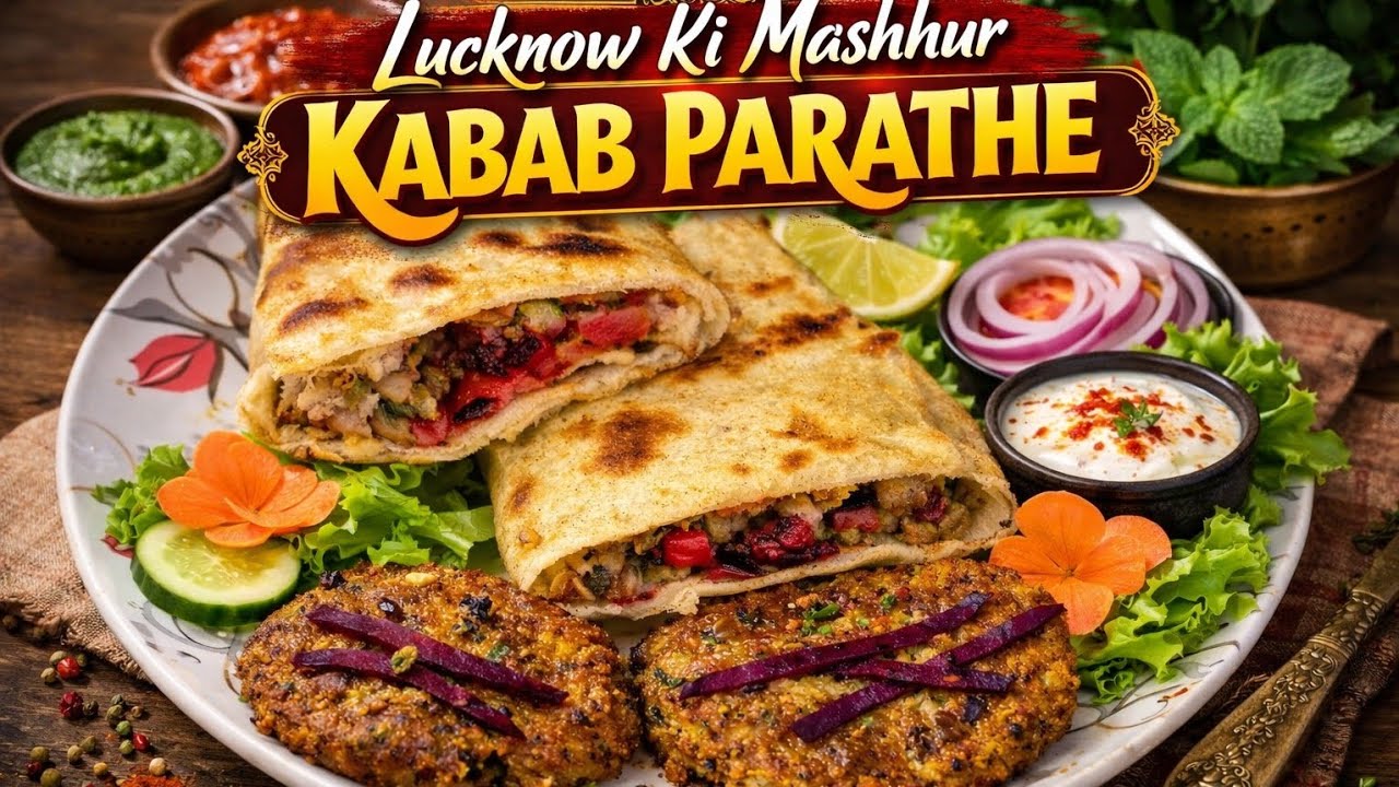 एक बार बना लिया तो बार-बार बनाओगे! 🔥 लखनऊ का Mashahur kabab  Paratha .. 