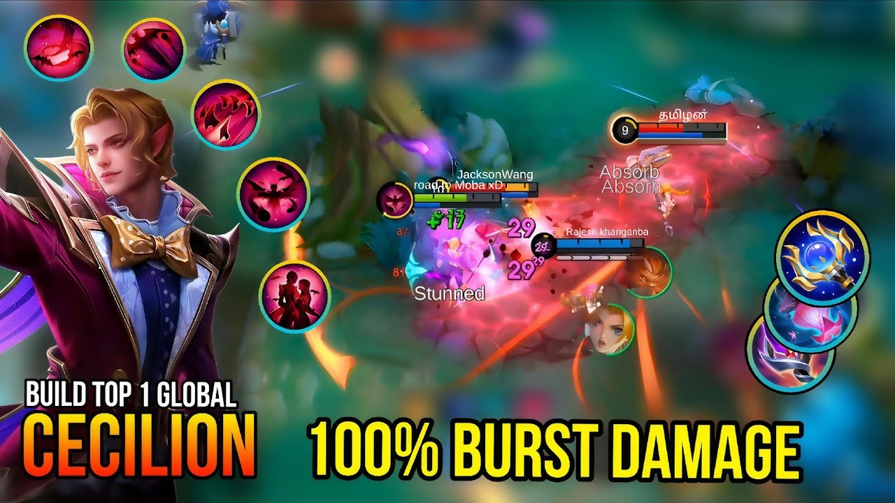 Cecilion Ranked Gameplay – 100% Burst Damage | MLBB