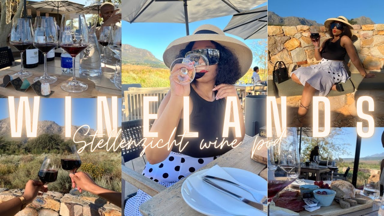 Wine and chocolate pairing at Stellenzicht wine pod. Lunch at Groot Constantia