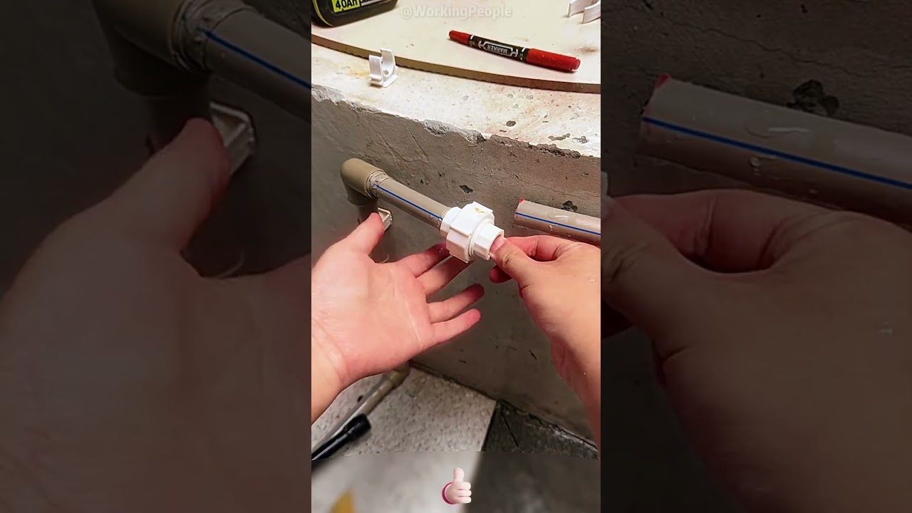 Practical methods and tips for repairing water pipes with water on. 💧🔧👷&zwj;♂️💡