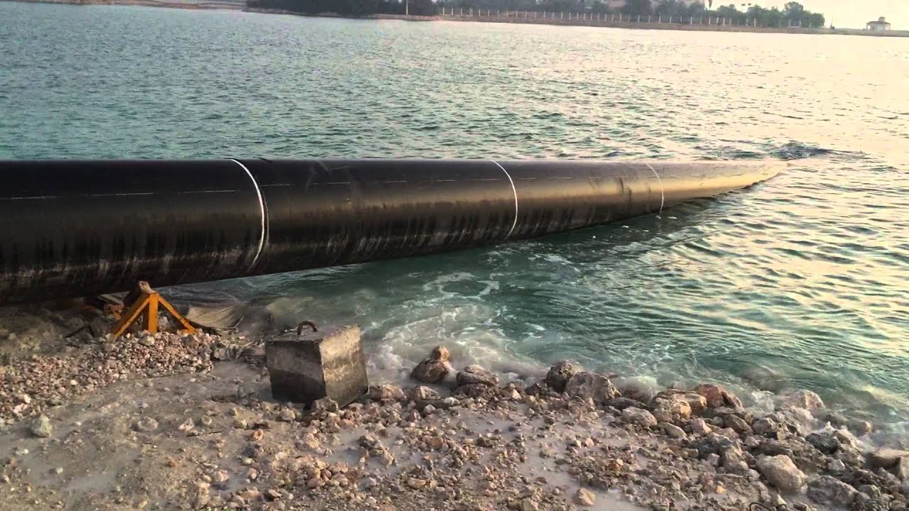 Towing of H.D.P.E Pipe Line to Sea for Sub sea Installation - QATAR