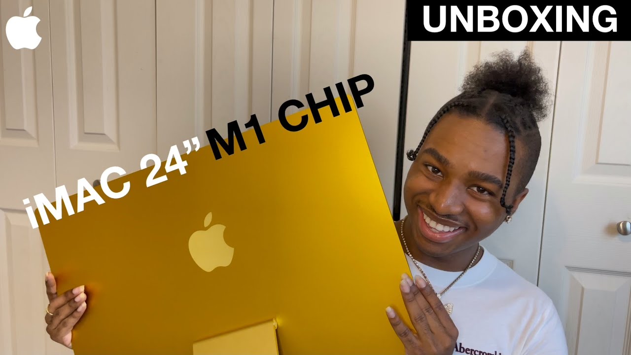 NEW iMAC 24” UNBOXING (YELLOW)😻💛