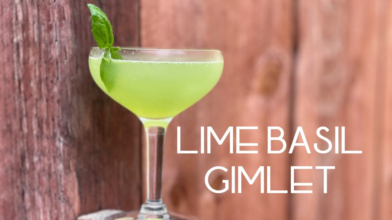 LIME BASIL GIMLET || Another reason we love gin cocktails!