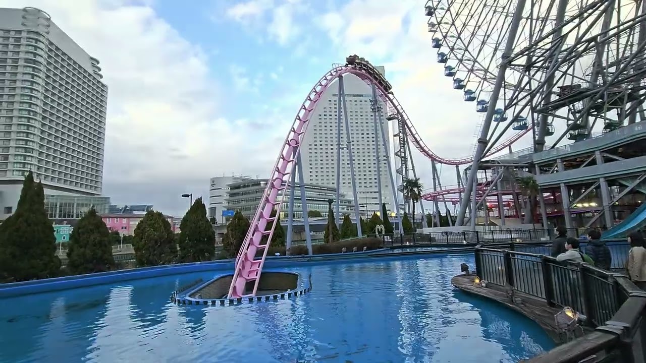 よこはまコスモワールド ダイビングコースター「バニッシュ！」橫濱COSMO WORLD潛水型雲霄飛車