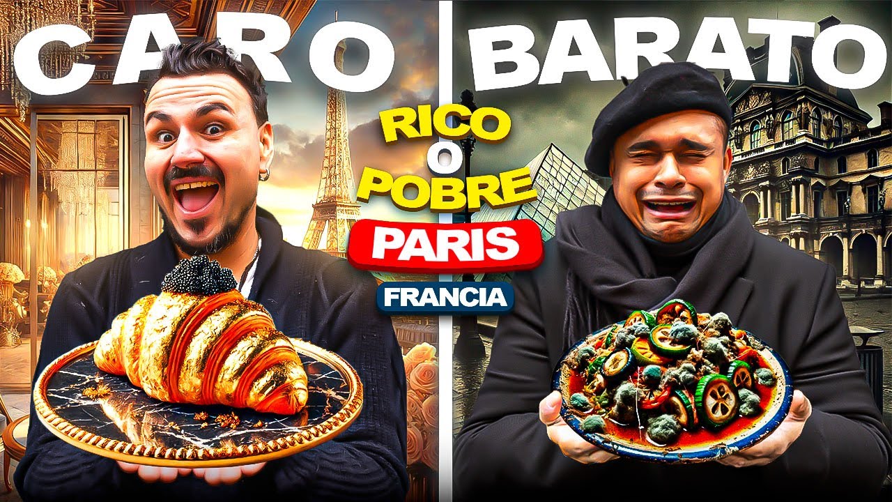 COMIENDO LO MÁS CARO DE PARIS vs. BARATO | RICO O POBRE con @La Cocina Del Pirata