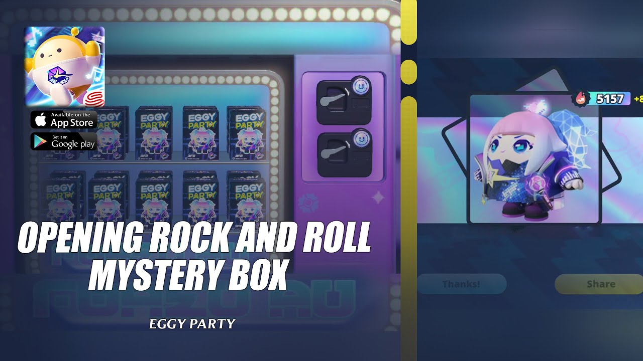 Gacha Rock And Roll Mystery Box Opening! | Eggy Party