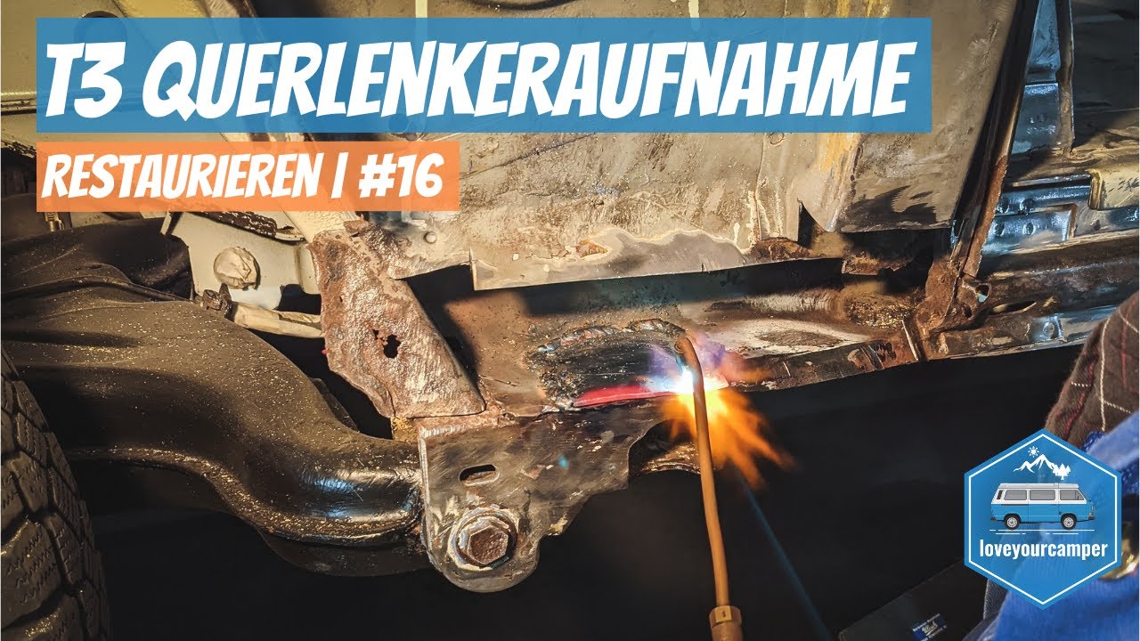 T3 Querlenkeraufnahme restaurieren | VW T3 Restaurierung I #16