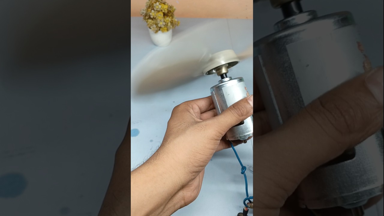 mini fan 775 dc motor with propeller test #trendingshorts