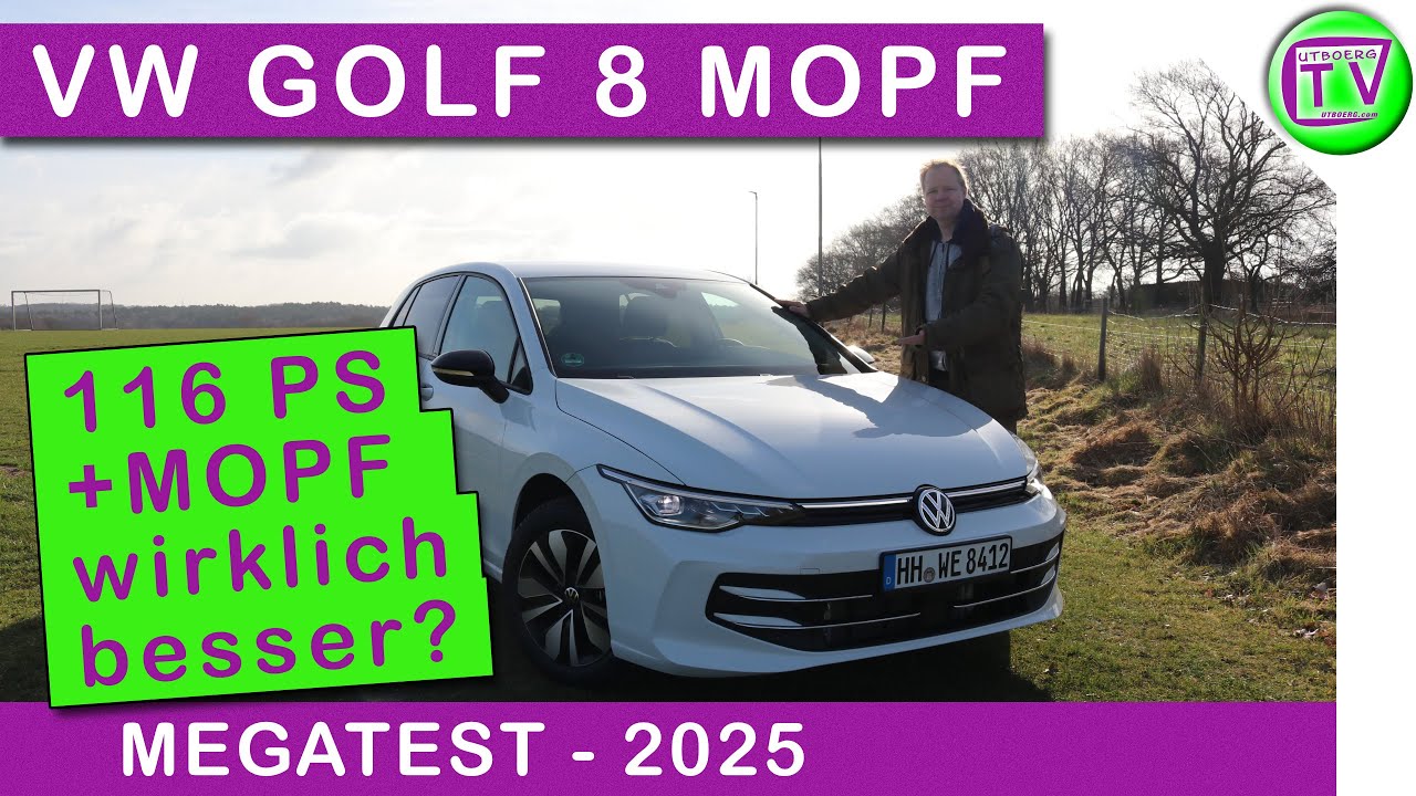 Test VW Golf 1.5 TSI OPF 116 PS VIII MOPF, Review mit Fahrbericht zum GOAL mit Modellpflege 2025