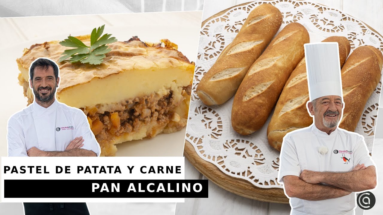 PASTEL de PATATA y CARNE a la boloñesa - PAN alcalino // Joseba y Karlos Arguiñano