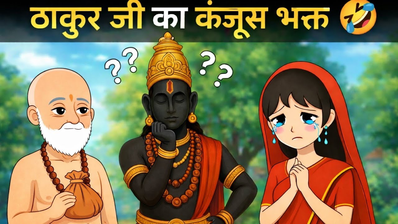 Thakur ji or purandar das ji ki madhur leela @BhaktiPath @KathaWithToons #jaivitthal❣️