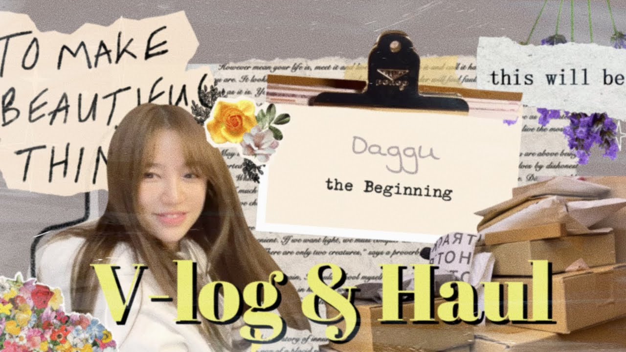 Vlog & Haul ㅣ 다꾸템 하울 이렇게 하는 거 맞나요? 눈에 보이는 거 일단 다 쓸어봤어요 😅 l 빈티지 다꾸