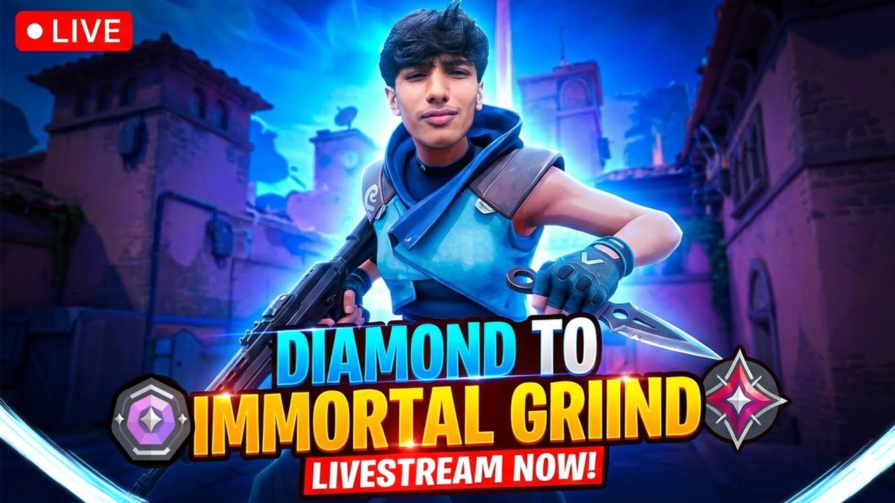 Grinding to Immortal  Valorant Diamond Rank Live 🔥 Competitive Climb