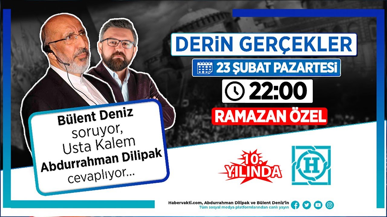 CANLI YAYIN RAMAZAN AYI ÖZEL DERİN GERÇEKLER! TUT BİZİ EY ORUÇ