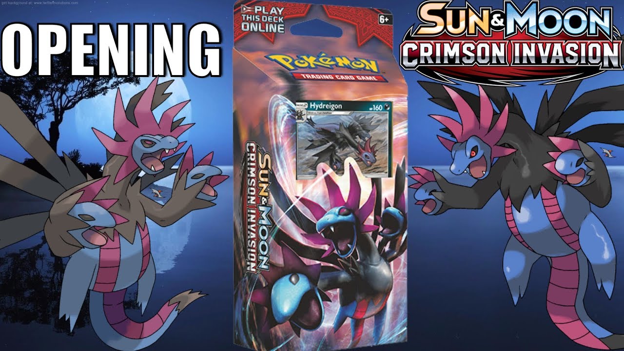POKEMON TCG CRIMSON INVASION DESTRUCTION FANG THEME DECK OPENING