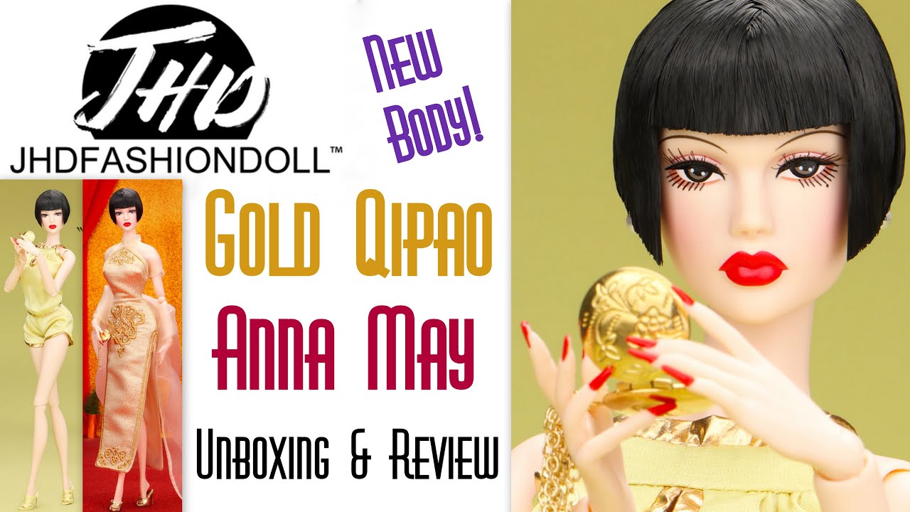 KATIE GIRL GOLD QIPAO JHD FASHION DOLL 5TH ANNIVERSARY ANNA NEW BODY! MIZI 👑 ECW 🌎 UNBOXING & REVIEW