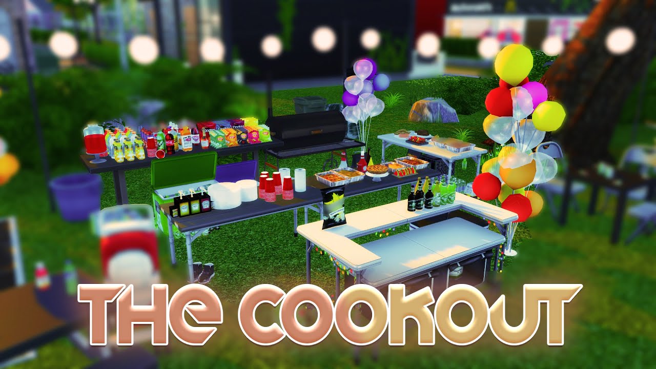 The Sims 4 //  DEEcorate // The Cookout Spot 🥩