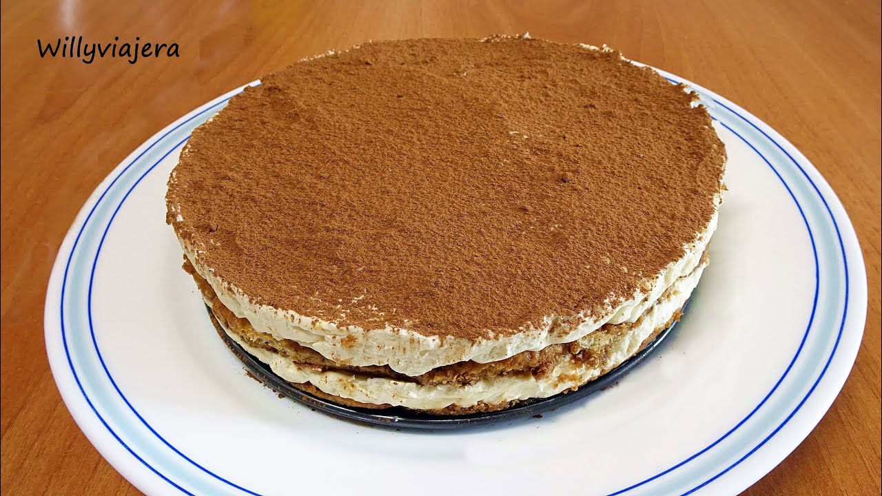 PREPARA TIRAMISÚ FACILÍSIMO en 10 minutos SIN HUEVO 🎂. Sin horno😋