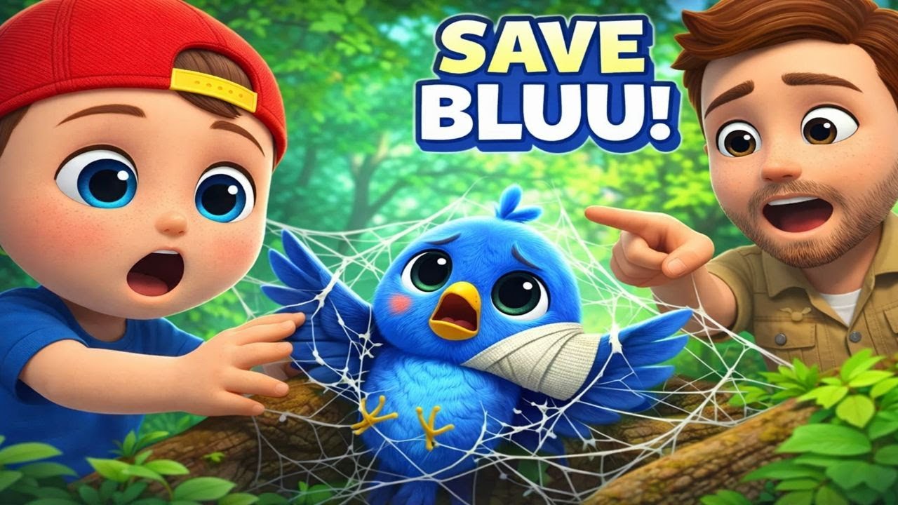 Bebefinn Saves Bluu the Trapped Bird 💙 | Kids Rescue Story.