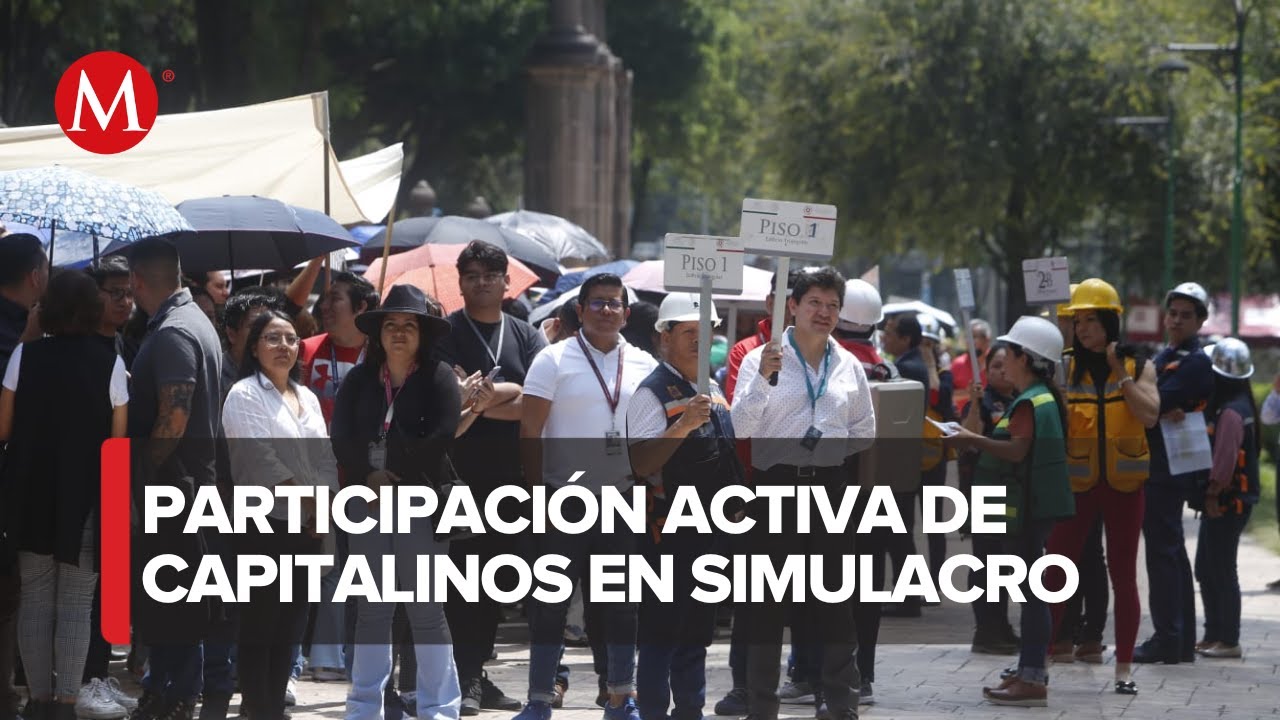 Concluye con &eacute;xito Simulacro Nacional 2023 en CdMx