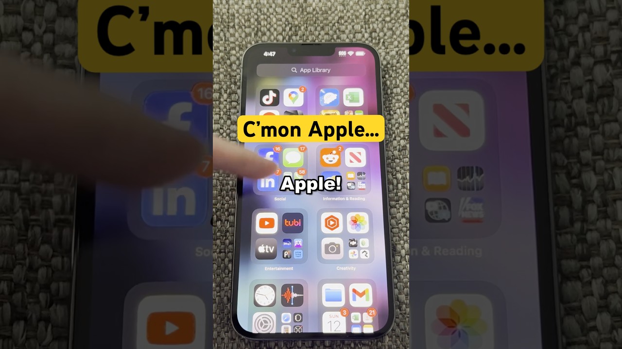 Библиотека приложений iPhone...#shorts