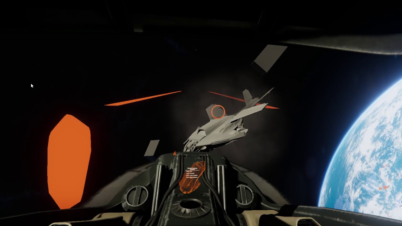 Unity VR Space Sim  - Cold Star Eclipse ( Early Prototype game design)