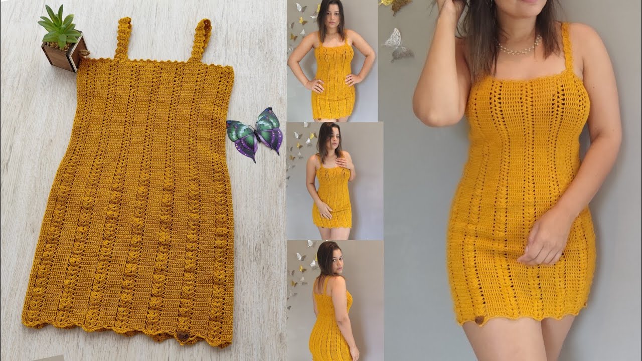 Vestido de Crochê Susi|Vestido Super prático e fácil