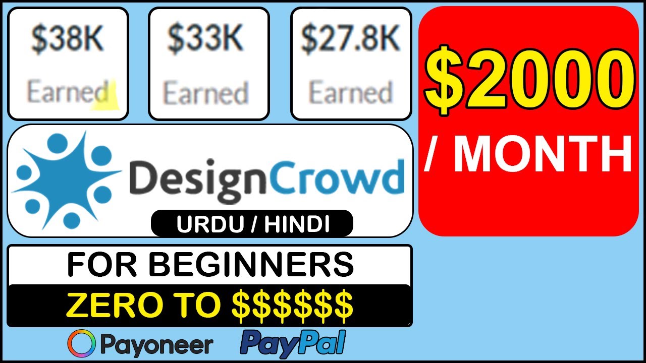 DesignCrowd Tutorial for Beginners (Urdu / Hindi) | DesignCrowd in Pakistan